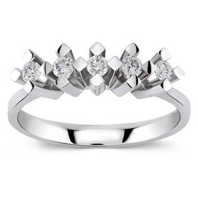 Amor TRYZ5025SF025 0.25 Karat Beştaş Pırlanta Yüzük