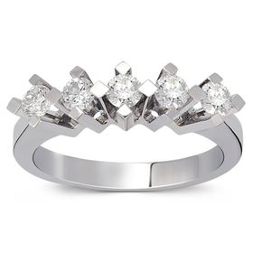 Amor TRYZ5025SF025 0.25 Karat Beştaş Pırlanta Yüzük