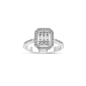 Amor TRYZ5417F043 0.43 Karat Baget Pırlanta Yüzük