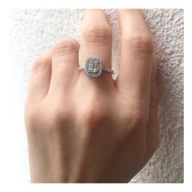 Amor TRYZ5417F043 0.43 Karat Baget Pırlanta Yüzük