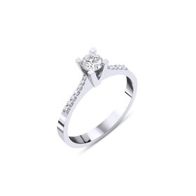 Amor TRYZ5417F043 0.43 Karat Baget Pırlanta Yüzük