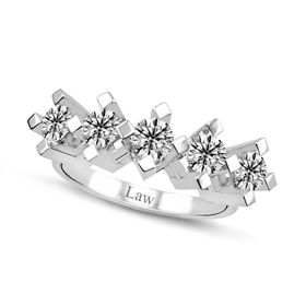 Amor TRYZ5493F090 0.90 Karat Beştaş Pırlanta Yüzük