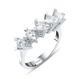 Amor TRYZ5493F090 0.90 Karat Beştaş Pırlanta Yüzük