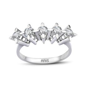 Amor TRYZ5493F090 0.90 Karat Beştaş Pırlanta Yüzük