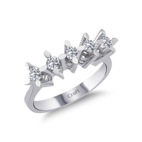 Amor TRYZ5657F045 0.45 Karat Beştaş Pırlanta Yüzük