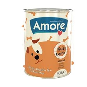 Amore Dog Chunks Kuzu Parça Etli 24'lü Yetişkin Köpek Konserve Maması