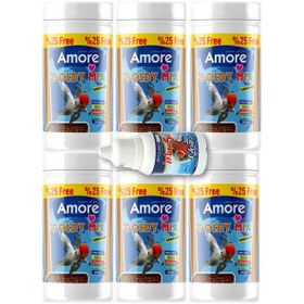 Amore Goldy Mix Granules 6 Adet 125 ml Japon Balık Yemi ve Clear Akvaryum Su Berraklaştırıcı