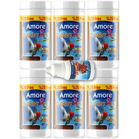 Amore Goldy Mix Granules 6 Adet 125 ml Japon Balık Yemi ve Clear Akvaryum Su Berraklaştırıcı