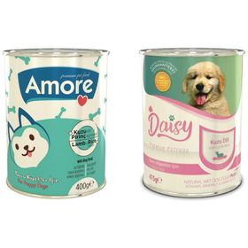Amore Kuzu Etli Pirinçli Ezme 400 gr Yavru Köpek Konserve Maması