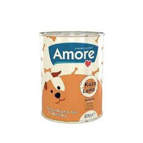Amore Kuzu Etli Yetişkin 6 Adet 400 gr Köpek Konservesi