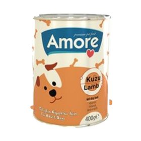 Amore Parça Etli 12x400 gr Yetişkin Köpek Konserve Maması