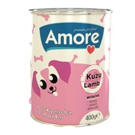 Amore Puppy Chunks Kuzu Parça Etli 18x400 gr Yavru Köpek Konserve Mama