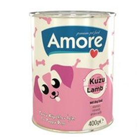 Amore Puppy Chunks Kuzu Parça Etli 24x400 gr Yavru Köpek Konserve Maması