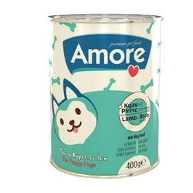 Amore Puppy Pate Kuzu Etli Pirinçli Ezme 24'lü Yavru Köpek Konserve Maması