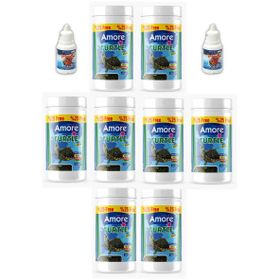 Amore Turtle Green Calcium Sticks 8x125 ml Kalsiyum ve Vitaminli Kaplumbağa Yemi 2 Berraklaştırıcı
