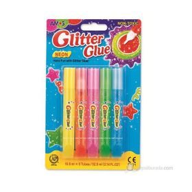 Amos GNE10B5 10,5 ML 5 Tüp Neon Simli Yapıştırıcı