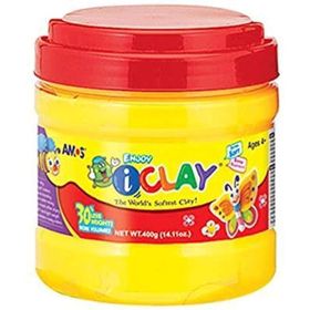 Amos İ-Clay Sarı 400 gr Zıplayan Oyun Hamuru