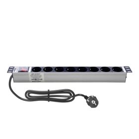 AMP Connect 19" 1U 8'li Schuko Anahtarlı Kabinet Grup Prizi