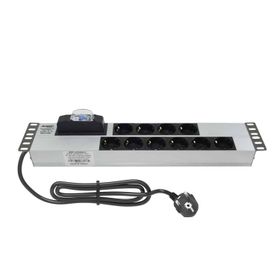 AMP Connect 19" 2U 10'lu Schuko Anahtarlı Kabinet Grup Prizi