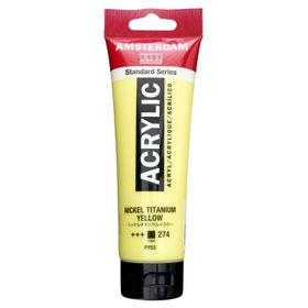 Amsterdam 274 Nickel Titanium Yellow 120ml Akrilik Boya