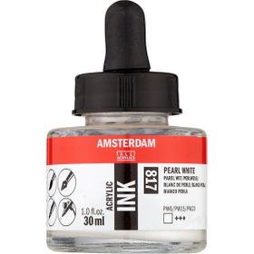Amsterdam 30 ml Pearl White Akrilik Mürekkebi