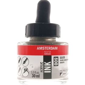 Amsterdam 30 ml Silver Akrilik Mürekkebi