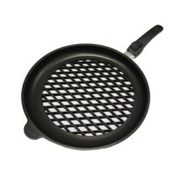 AMT 432BBQEZ20B 32 cm Delikli Döküm Tava