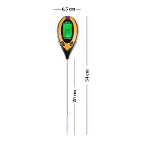 Amtast 4 Parametre Toprak PH Nem Isı Işık Ölçer