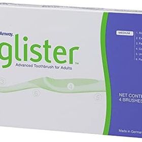 Amway Glister Advanced Toothbrush 4 Brushes Medium 4'lü Paket Diş Fırçası