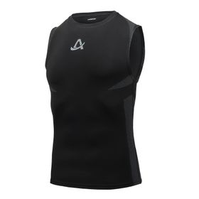 AMZSPORT 111007 Kolsuz Siyah Erkek Spor T-shirt
