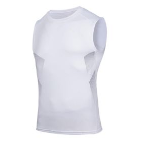 AMZSPORT 111021 Kolsuz Beyaz Erkek Spor T-shirt