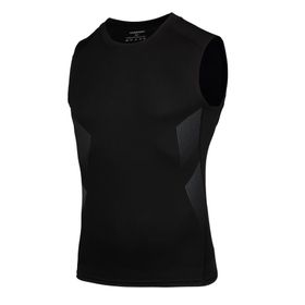 AMZSPORT 111021 Kolsuz Siyah Erkek Spor T-shirt