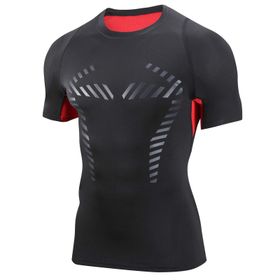 AMZSPORT 112003 Kısa Kollu Kırmızı Erkek Spor T-shirt