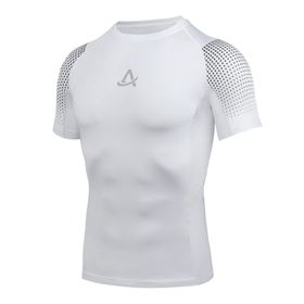 AMZSPORT 112008 Kısa Kollu Beyaz Erkek Spor T-shirt