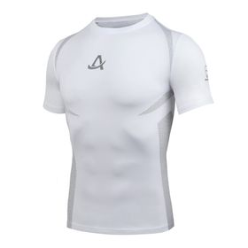 AMZSPORT 112018 Kısa Kollu Beyaz Erkek Spor T-shirt