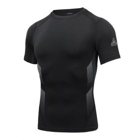AMZSPORT 112021 Kısa Kollu Siyah Erkek Spor T-shirt