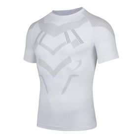 AMZSPORT 112035 Kısa Kollu Beyaz Erkek Spor T-shirt