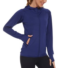 AMZSPORT 8003-7 Mavi Spor Kadın Ceket