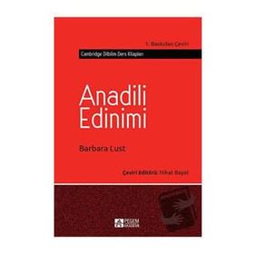 Anadili Edinimi - Pegem Akademi Yayıncılık
