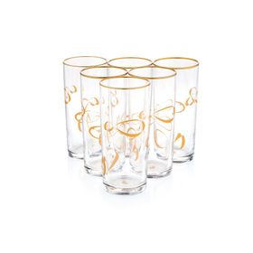 Anadolia 6 lı Set Balık Motifli Cam Rakı Bardağı