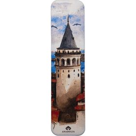 Anadolia Galata Kulesi Karton Kitap Ayracı