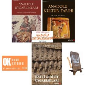 Anadolu Kültür Tarihi - Anadolu Uygarlıkları - Hatti ve Hitit Uygarlıkları - 3 Kitap - Ekrem Akurgal
