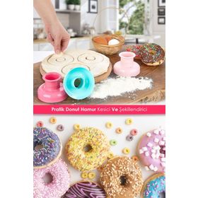 Anadolu Saray Çarşısı Pratik Donut Hamur Kesici ve Şekillendirici Kalıp Aparatı