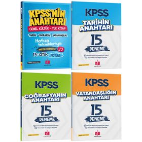 Anahtar Kitap 2026 KPSS Anahtar 4'lü Hafıza Teknikleriyle Müzik Destekli Set
