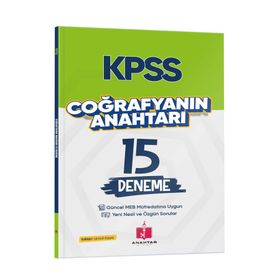 Anahtar Kitap 2026 KPSS Coğrafyanın Anahtarı 15 Deneme