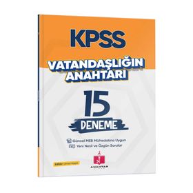 Anahtar Kitap 2026 KPSS Vatandaşlığın Anahtarı 15 Deneme