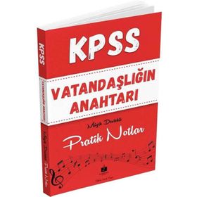 Anahtar Kitap 2026 KPSS Vatandaşlığın Anahtarı Müzik Destekli Pratik Notlar