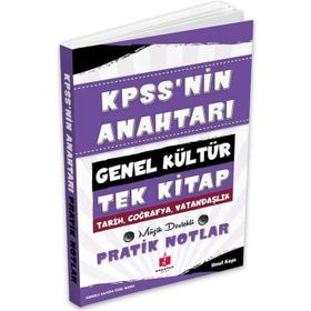 Anahtar Kitap 2026 KPSS'nin Anahtarı Genel Kültür Tek Kitap Hafıza Teknikleriyle Müzik Destekli Pratik Notlar