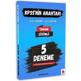 Anahtar Kitap 2026 KPSS'nin Anahtarı Genel Yetenek Genel Kültür 5 Deneme