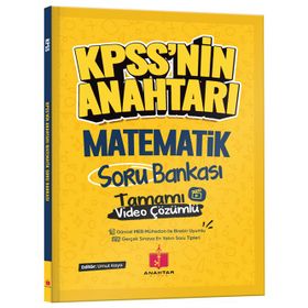 Anahtar Kitap 2026 KPSS'nin Anahtarı Matematik Tamamı Video Çözümlü Soru Bankası